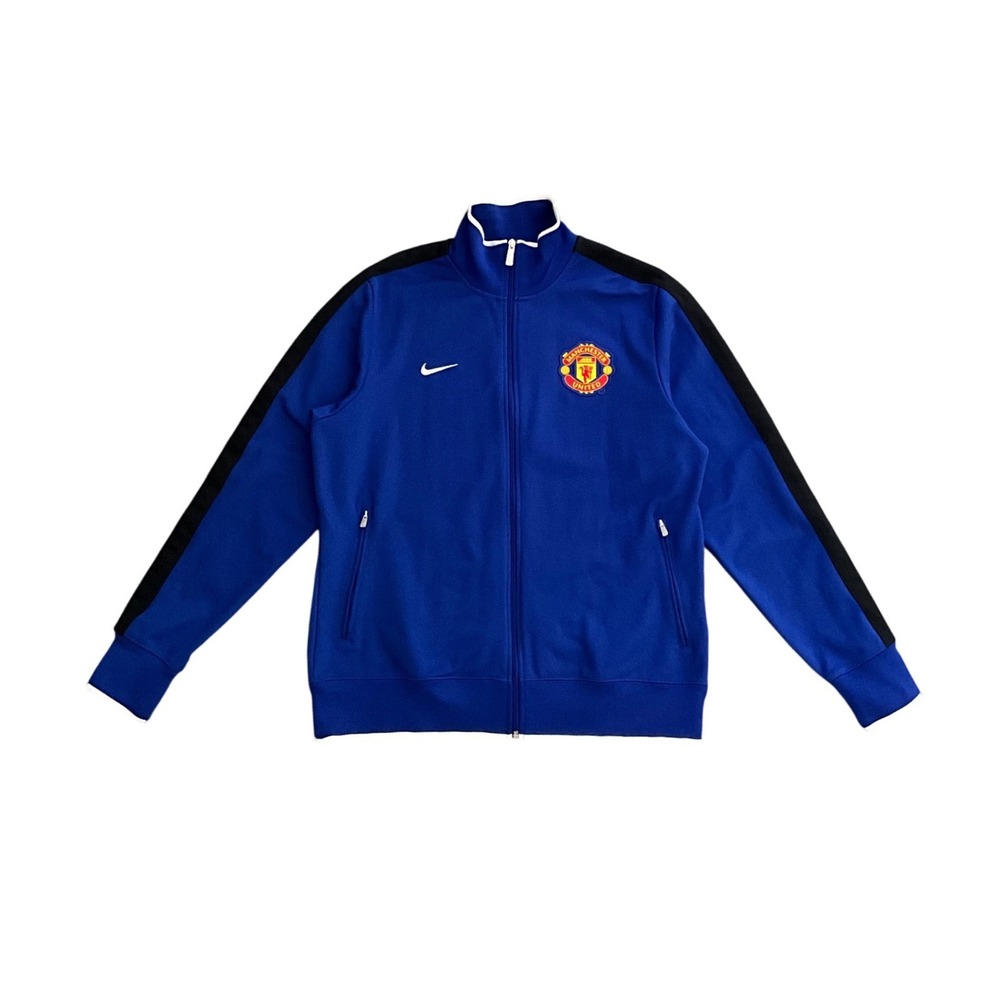 Nike Manchester United Old Trafford Track Jacket Blue Football Club XL Full Zip